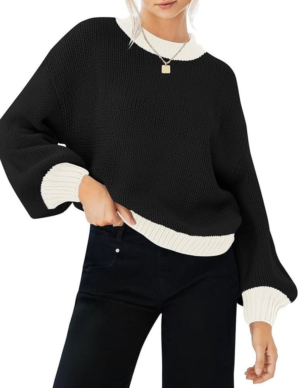 NWT Black & White Sweater - Small